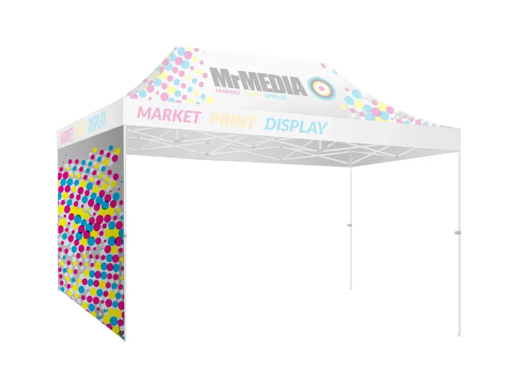 [SKU - GZ43USPFUW] Tent 15' Unit, Full Wall, UV Print, Single Sided