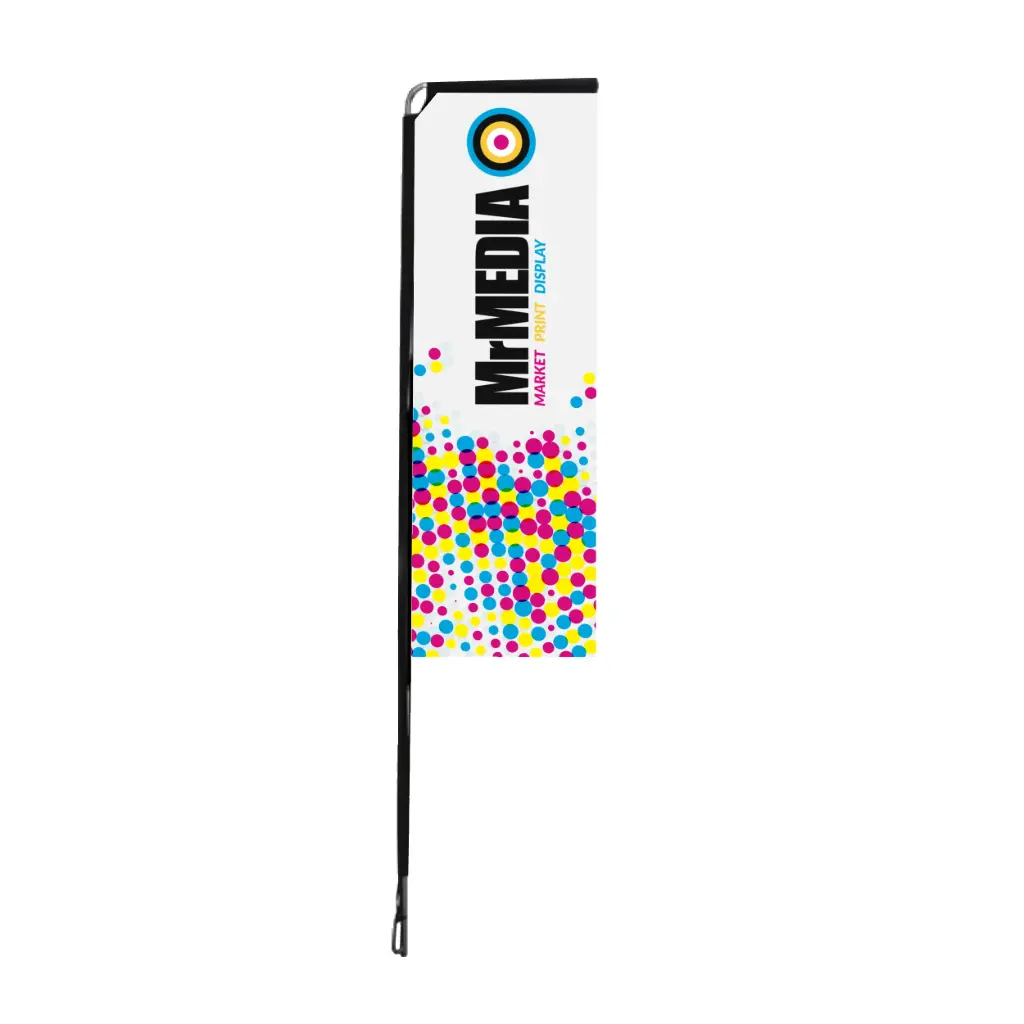 [SKU - TS2MDDCPMX] Telescopic Flag (Fiberglass) 6.5', Double sided, Complete