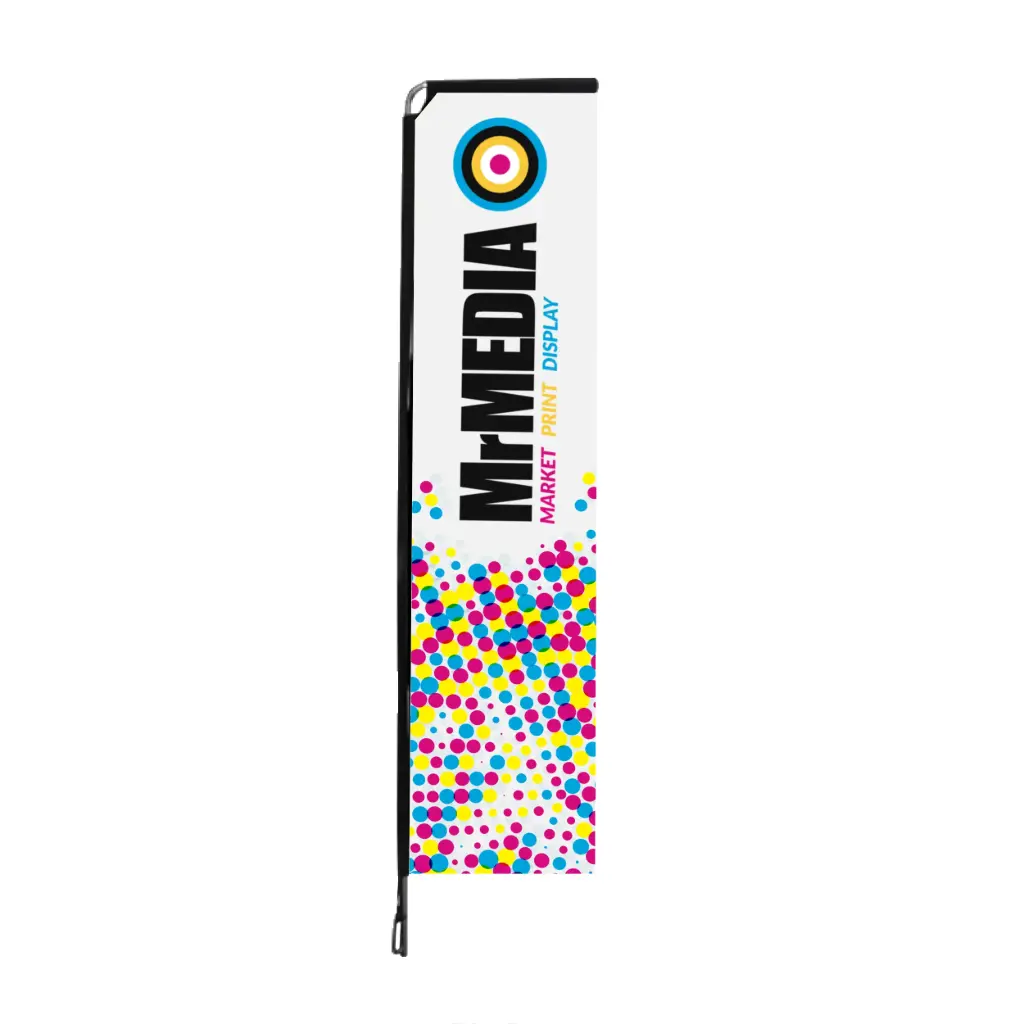 [SKU - TS3MDSCPMX] Telescopic Flag (Fiberglass) 10', Single sided, Complete