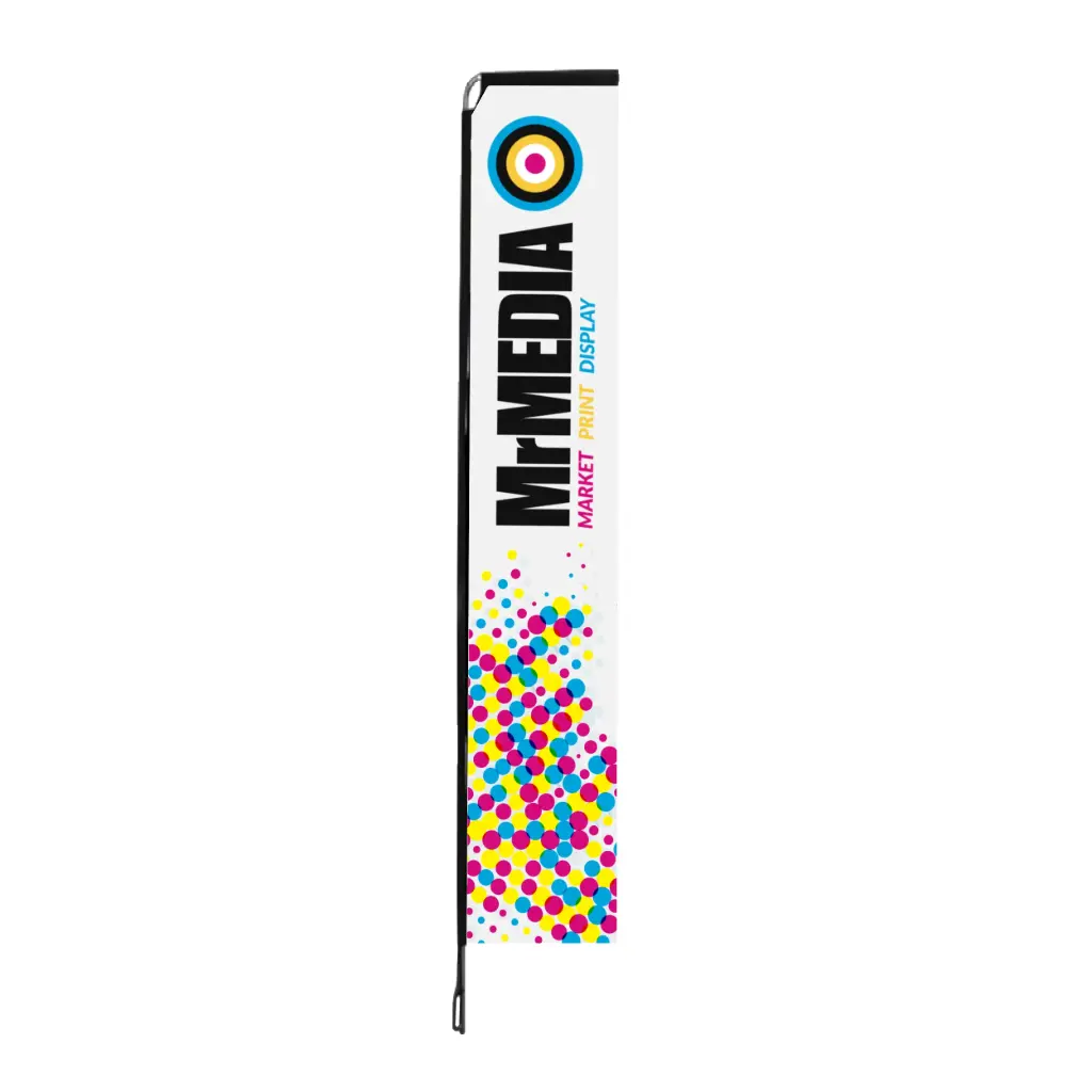 [SKU - TS4MDDCPMX] Telescopic Flag (Fiberglass) 13', Double sided, Complete