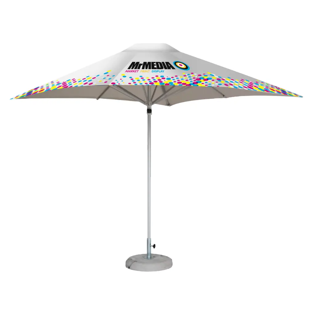 [SKU - UM33USCHEX] Umbrella 10 x 10', UV Print, Hexagon 6-Panel, Complete