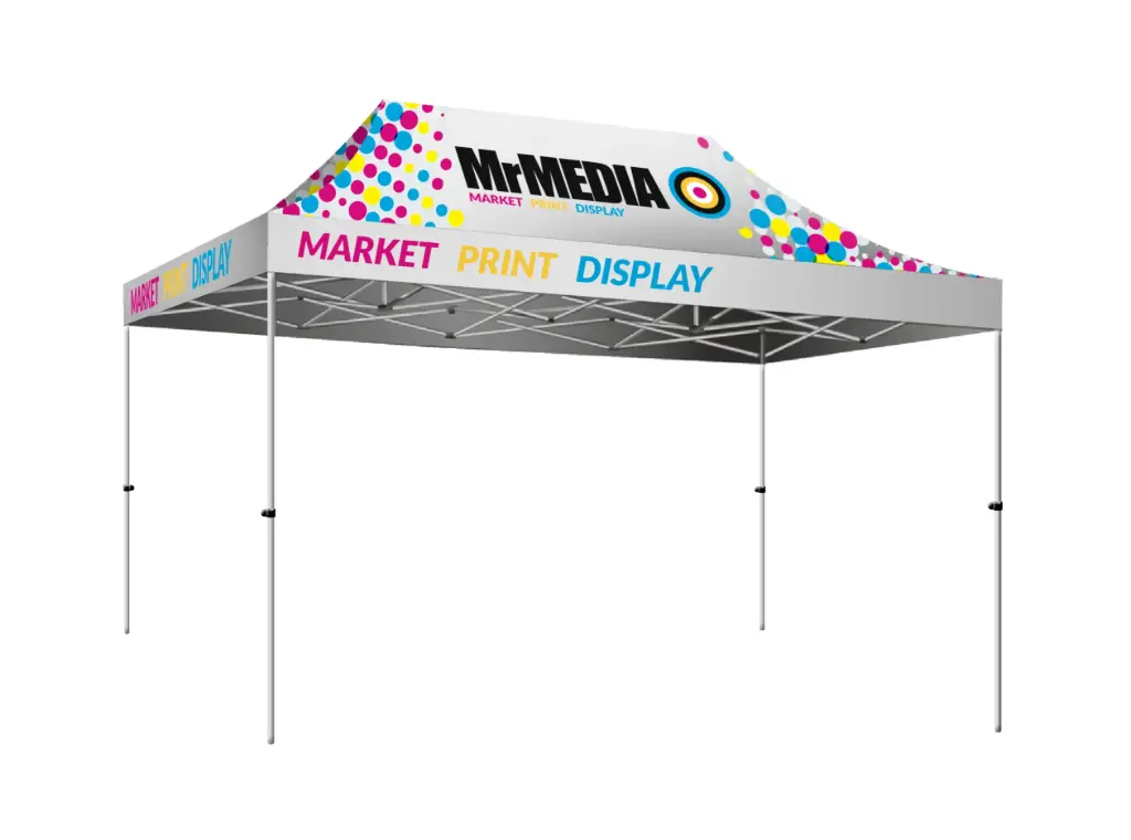 [SKU - GZ43USCALU] Tent 15 x 10', UV Print, Aluminum, Complete