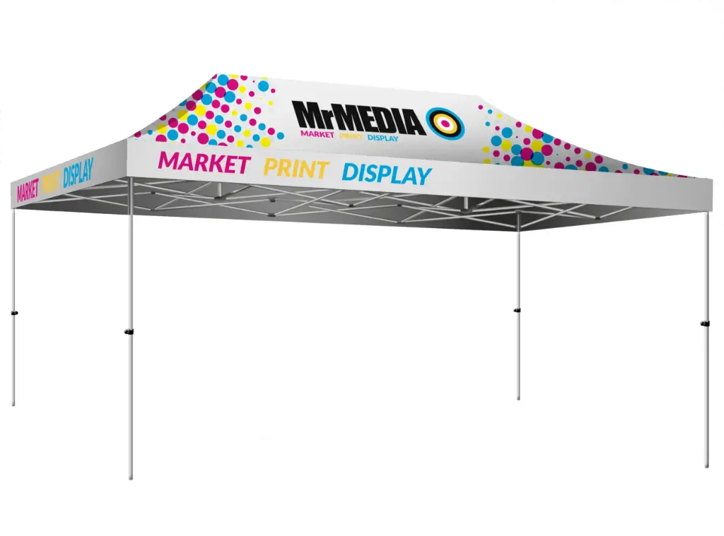 [SKU - GZ63USCALU] Tent 20 x 10', UV Print, Aluminum, Complete