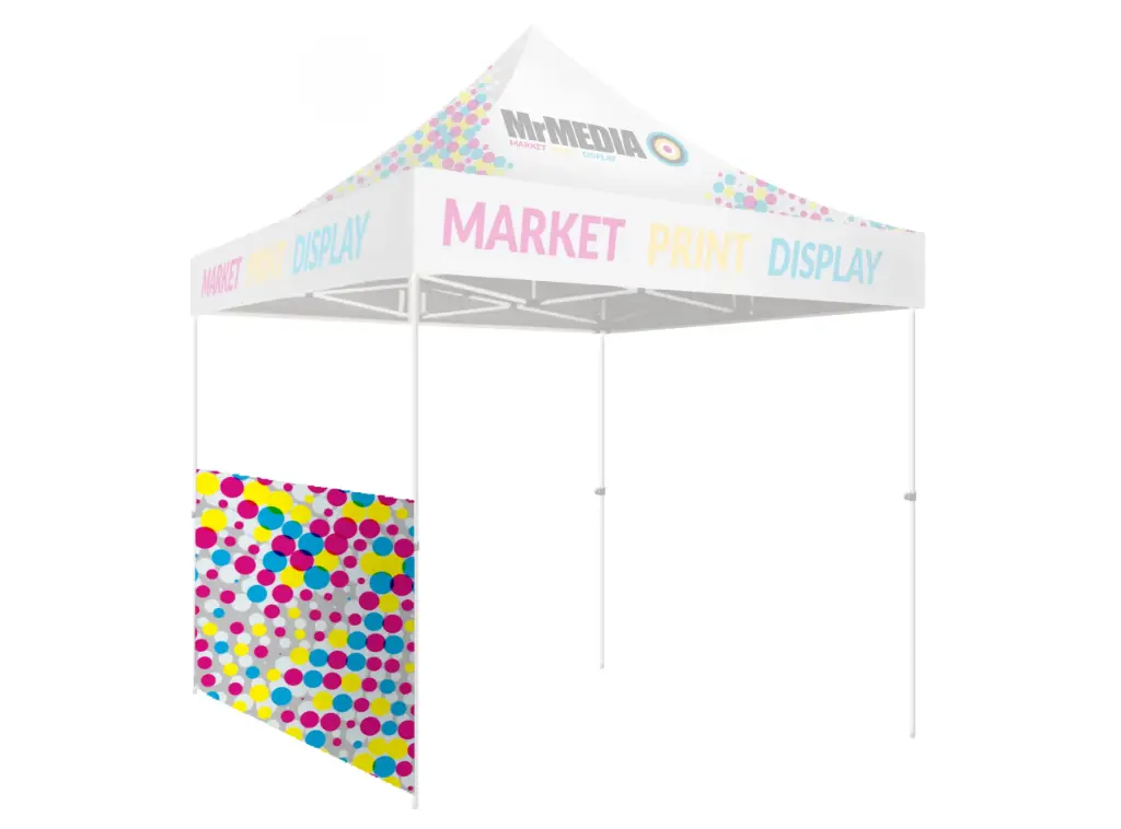 [SKU - GZ22USPHAW] Tent 7' Unit, Half Wall, UV Print, Single Sided