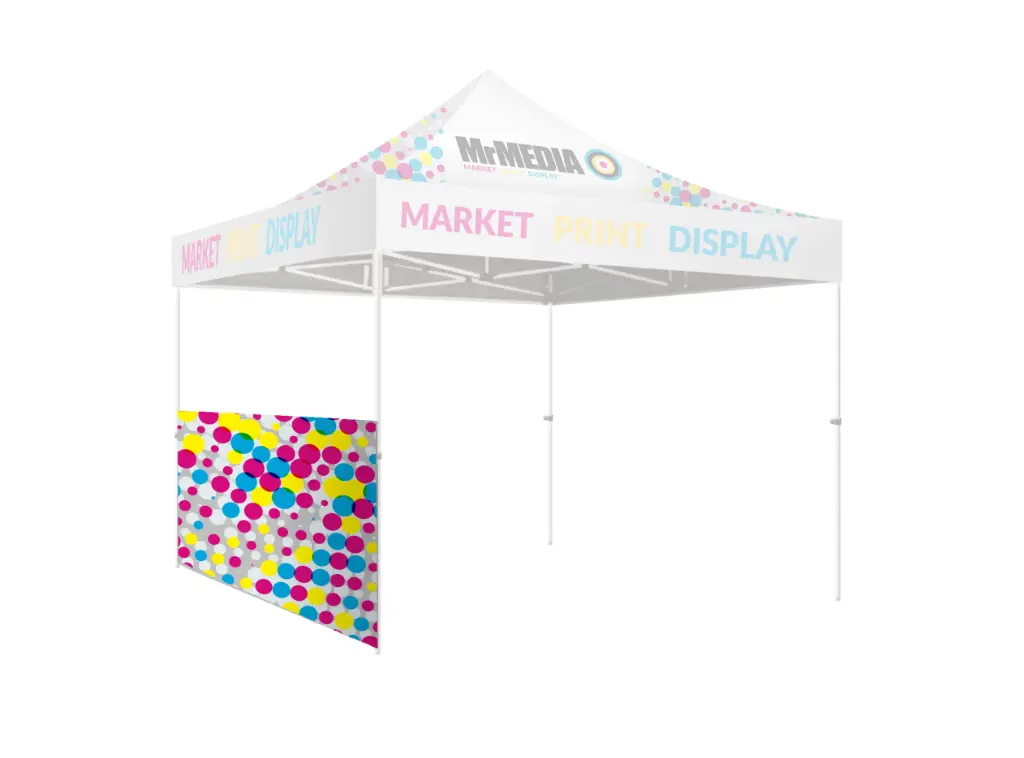 [SKU - GZ33USPHAW] Tent 10' Unit, Half Wall, UV Print, Single Sided